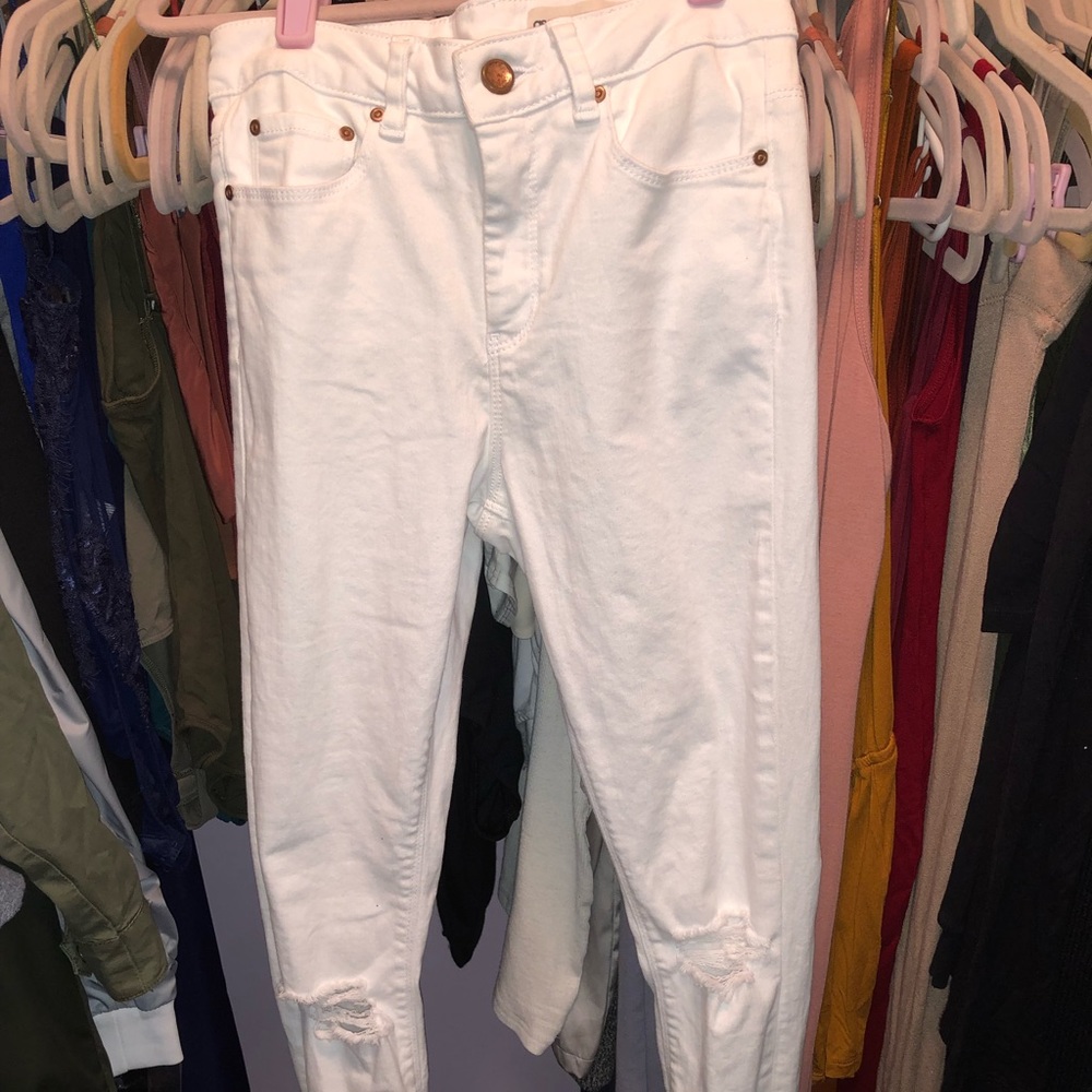 ASOS Ridley Skinny Ankle Grazer Ripped Jeans - Picture 3 of 4